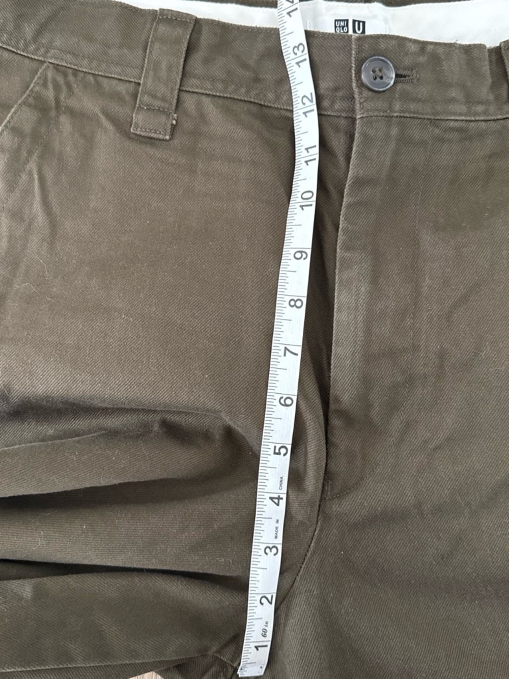 Uniqlo Men's Brown Relaxed Straight Chino Pants 33 - Picture 3 of 6
